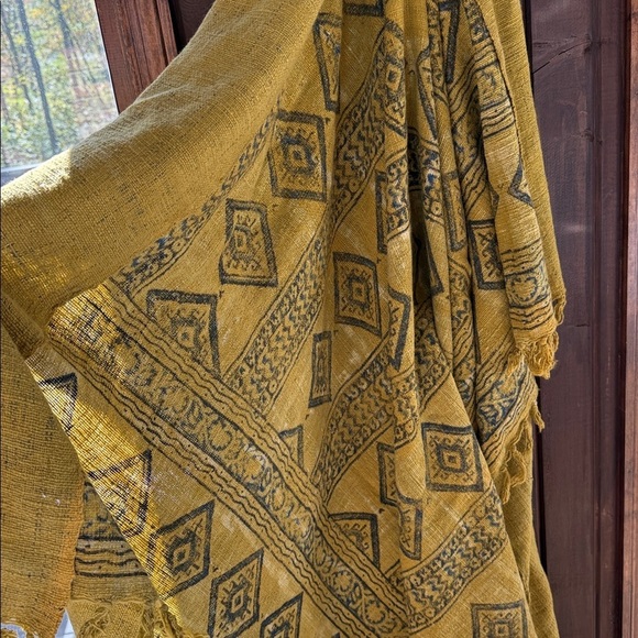 Cotton Throw Blanket Hand Block Printed - Picture 15 of 16